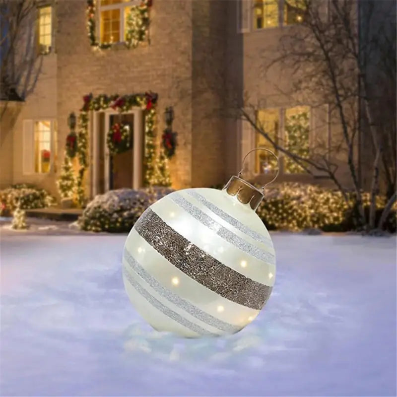 60cm Outdoor Christmas Inflatable Decorated Ball PVC Giant Big Large Balls