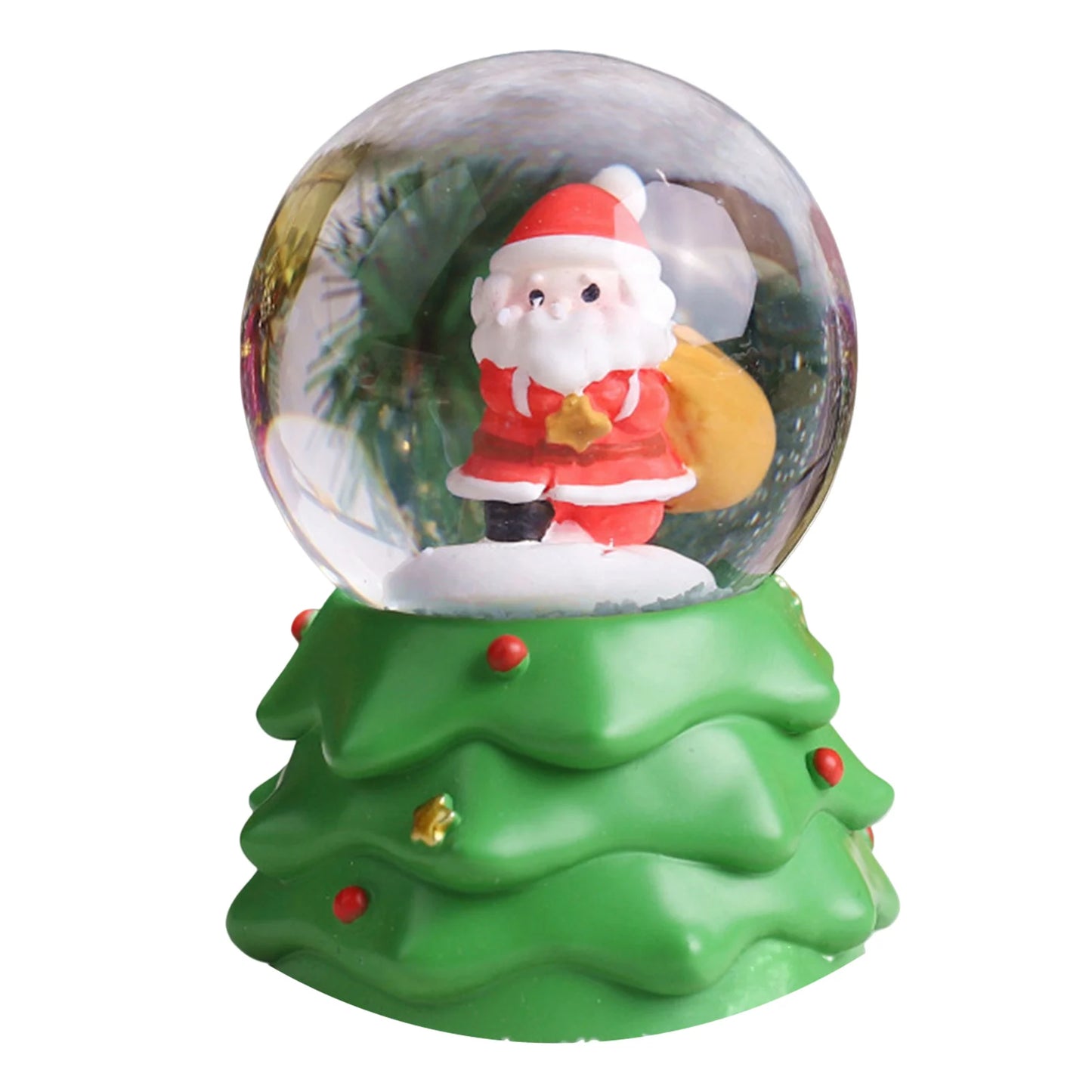 Christmas Crystal Ball Lighting LED Musical Snow Globe Cute Ornament