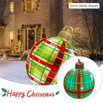 60cm Outdoor Christmas Inflatable Decorated Ball PVC Giant Big Large Balls