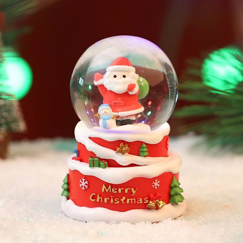 Crystal Ball Christmas Snow Globe Ornament Excellent Material Widely