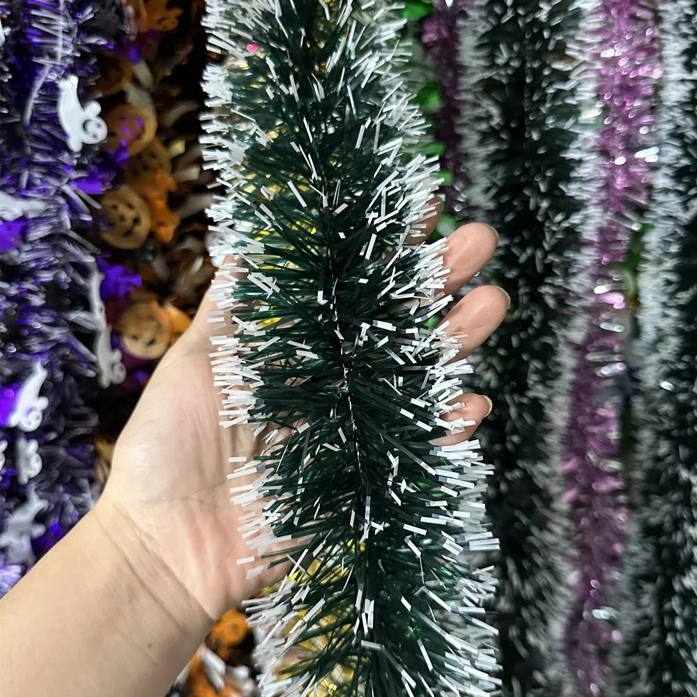 Christmas Tree Decorations Christmas Tinsel Garland Metallic Shiny Garland