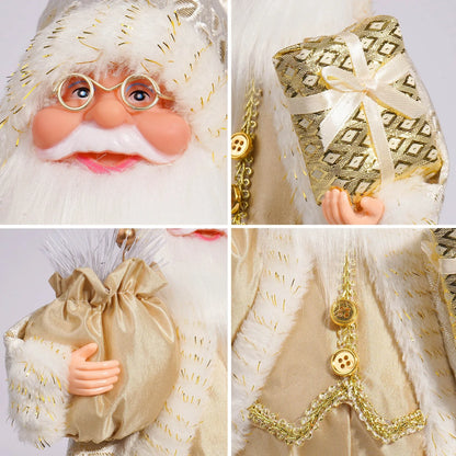 1 new Santa Claus statue ornaments, suitable for Christmas desktop