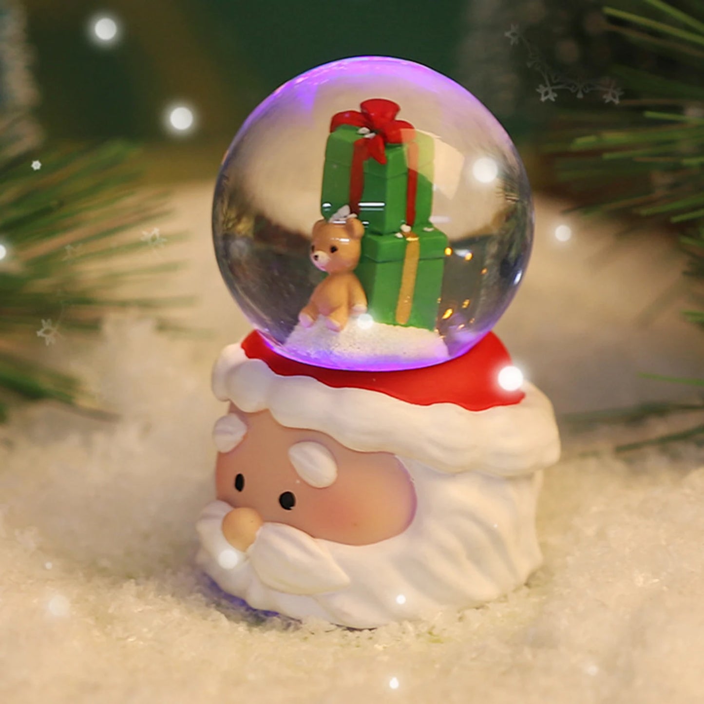 Crystal Ball Christmas Snow Globe Ornament Excellent Material Widely
