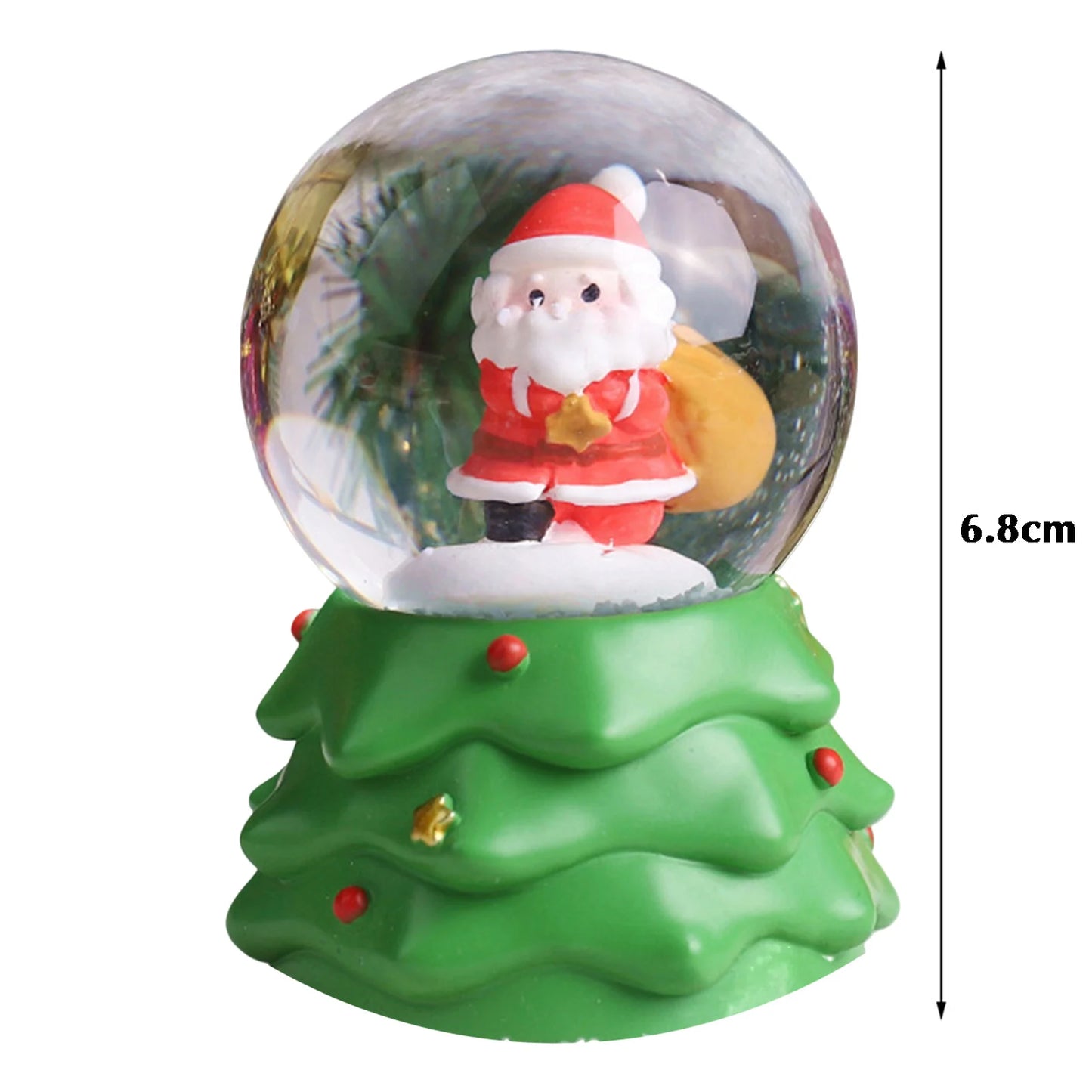 Crystal Ball Christmas Snow Globe Ornament Excellent Material Widely