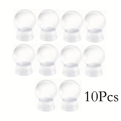 DIY snow globe kit, clear plastic Christmas ornaments, home decor, lightweight white