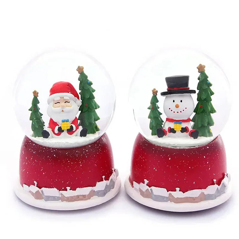 Crystal Ball Christmas Snow Globe Ornament Excellent Material Widely
