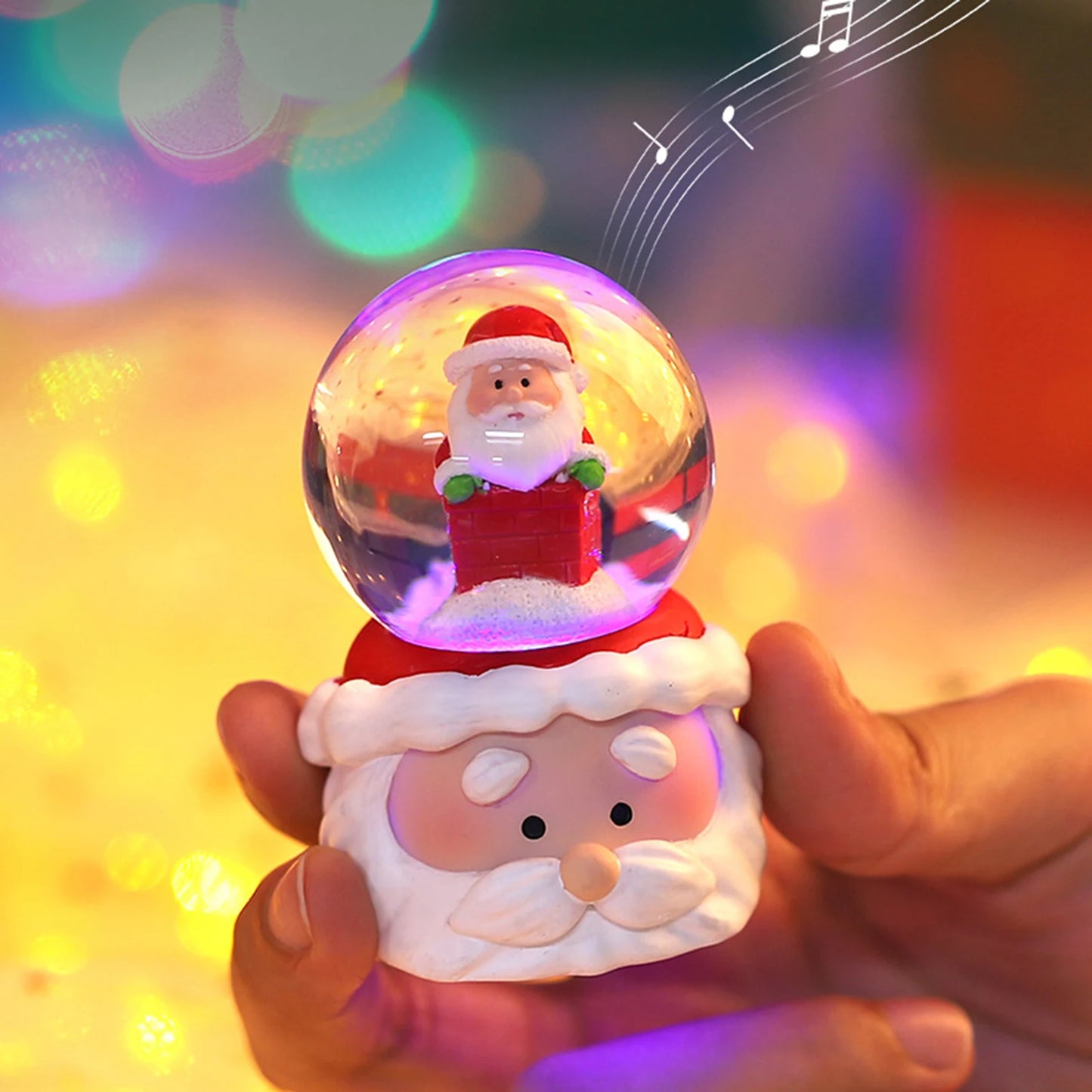 Crystal Ball Christmas Snow Globe Ornament Excellent Material Widely