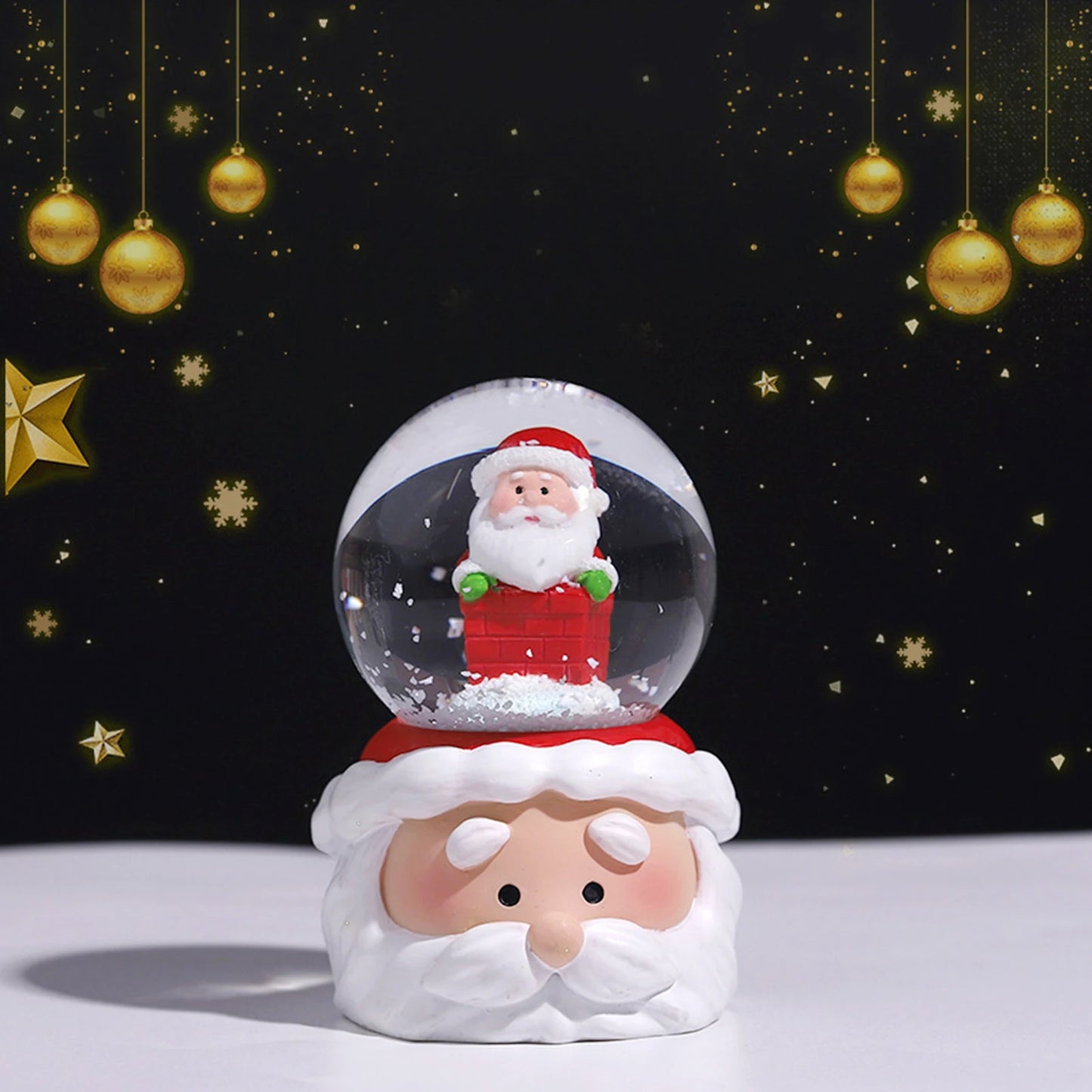 Crystal Ball Christmas Snow Globe Ornament Excellent Material Widely