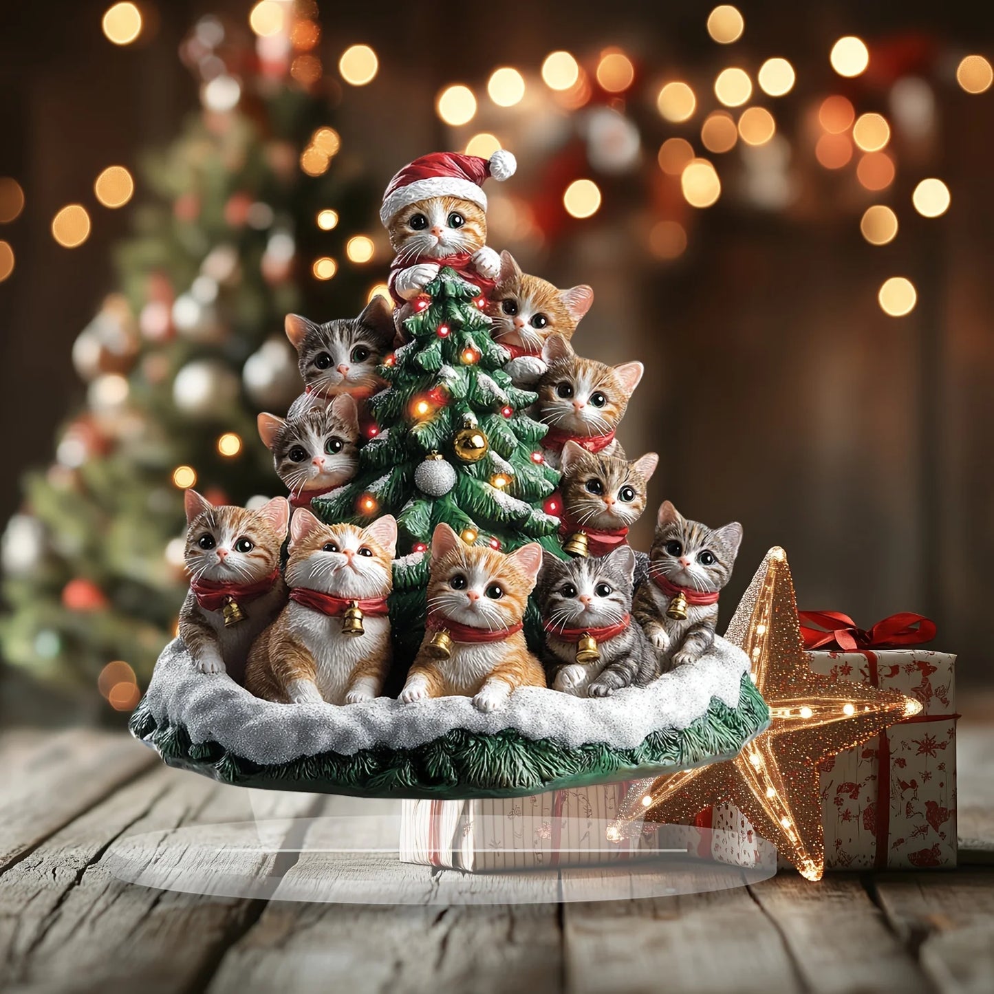 Acrylic Baby Cat Christmas decorations, kiiten ornaments, car mirrors, key chains,