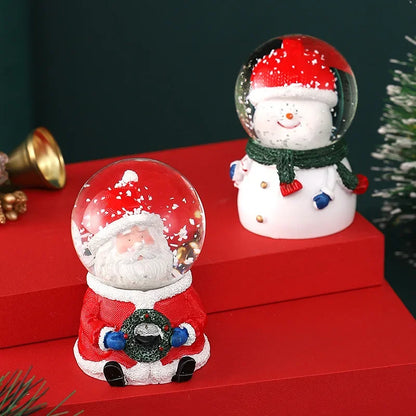 Crystal Ball Christmas Snow Globe Ornament Excellent Material Widely