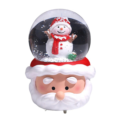 Christmas Crystal Ball Lighting LED Musical Snow Globe Cute Ornament