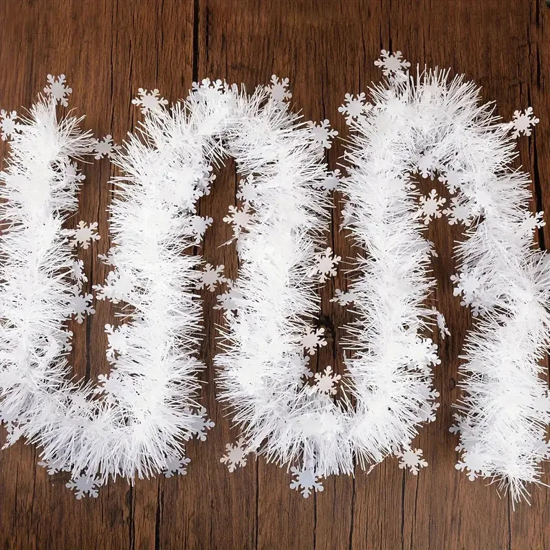 Christmas Tree Decorations Christmas Tinsel Garland Metallic Shiny Garland