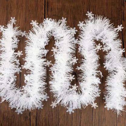 Christmas Tree Decorations Christmas Tinsel Garland Metallic Shiny Garland