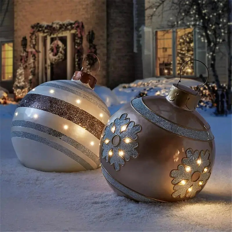 60cm Outdoor Christmas Inflatable Decorated Ball PVC Giant Big Large Balls