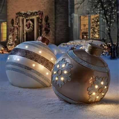 60cm Outdoor Christmas Inflatable Decorated Ball PVC Giant Big Large Balls