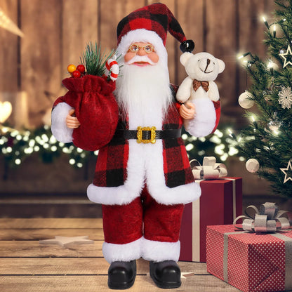 1 new Santa Claus statue ornaments, suitable for Christmas desktop