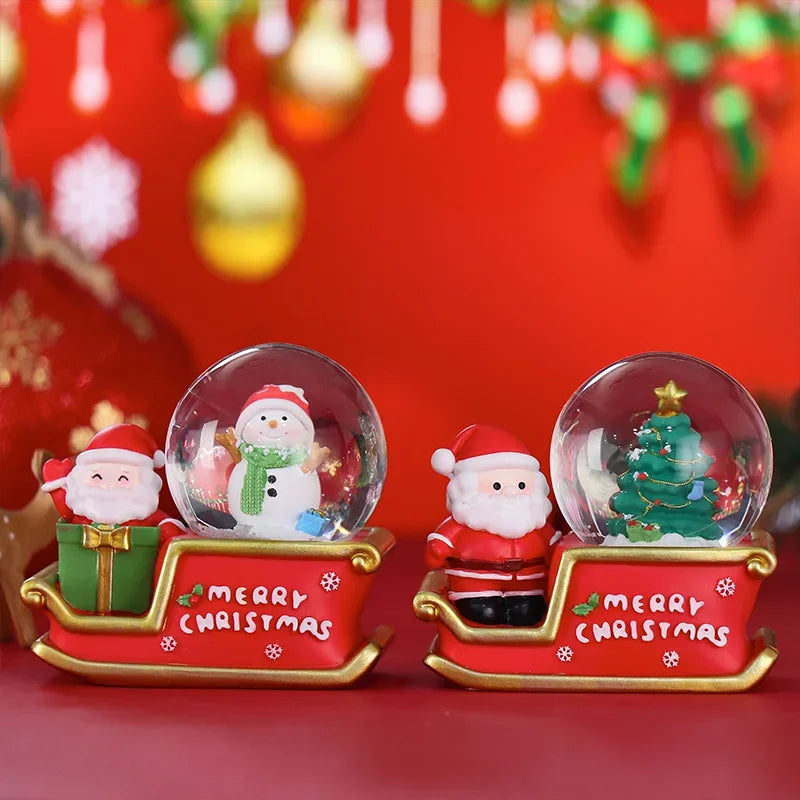 Crystal Ball Christmas Snow Globe Ornament Excellent Material Widely