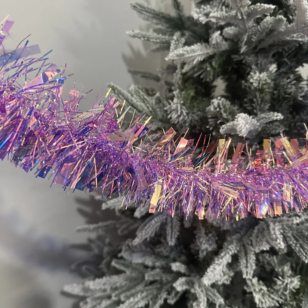 Christmas Tree Decorations Christmas Tinsel Garland Metallic Shiny Garland