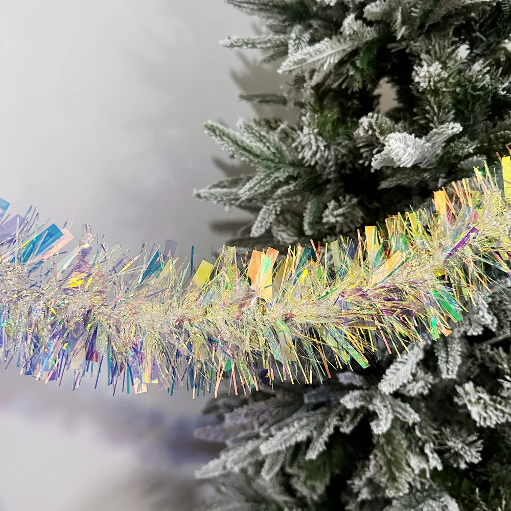 Christmas Tree Decorations Christmas Tinsel Garland Metallic Shiny Garland