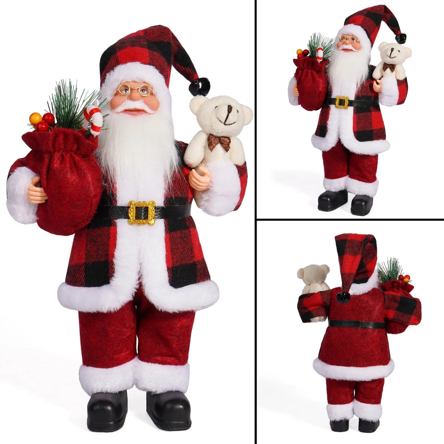 1 new Santa Claus statue ornaments, suitable for Christmas desktop