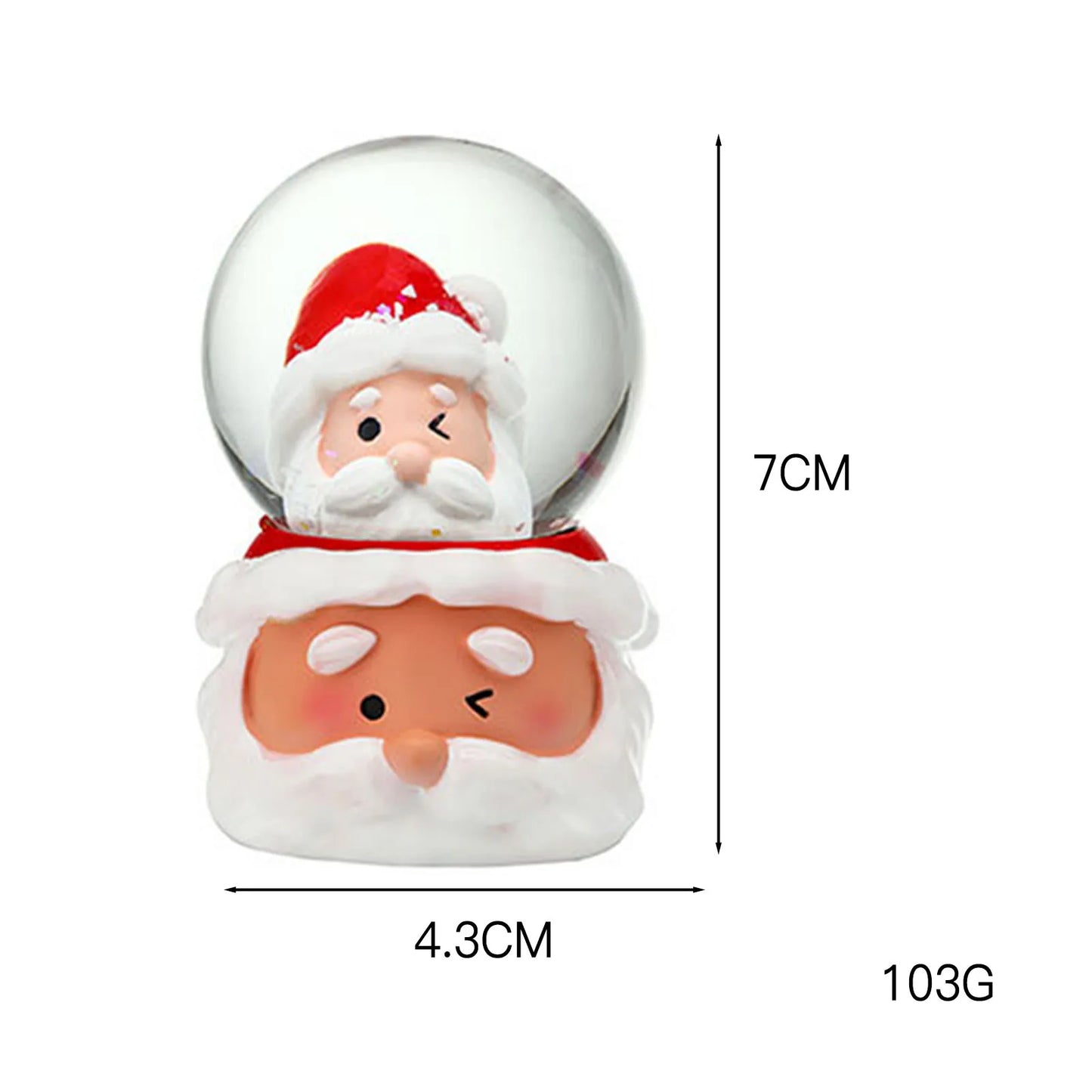 Crystal Ball Christmas Snow Globe Ornament Excellent Material Widely