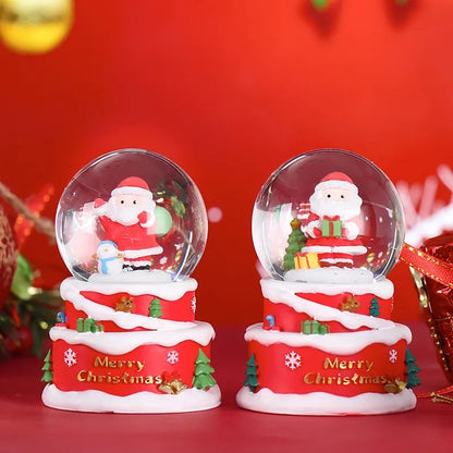 Crystal Ball Christmas Snow Globe Ornament Excellent Material Widely