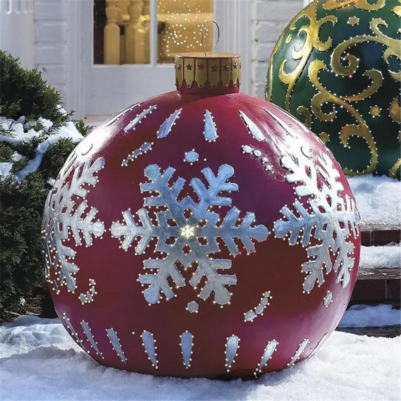 60cm Outdoor Christmas Inflatable Decorated Ball PVC Giant Big Large Balls