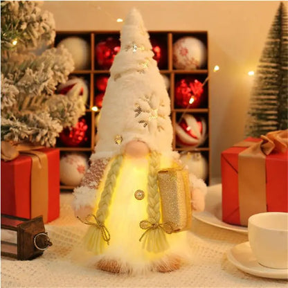 2025 Christmas Decoration Christmas Sequin Gnome Doll Ornaments Christmas