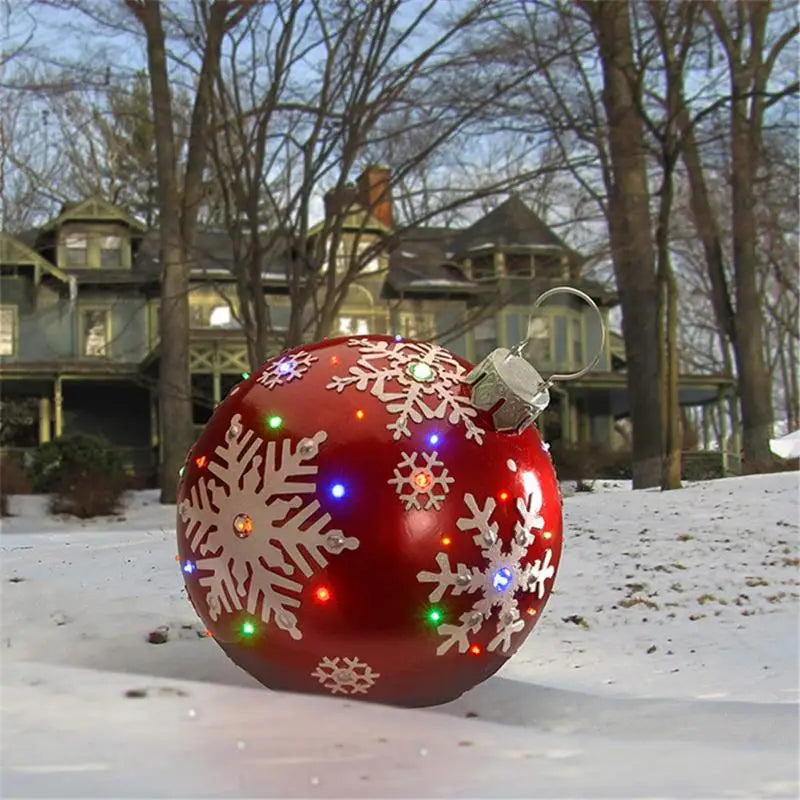 60cm Outdoor Christmas Inflatable Decorated Ball PVC Giant Big Large Balls