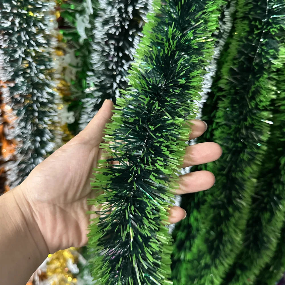 Christmas Tree Decorations Christmas Tinsel Garland Metallic Shiny Garland
