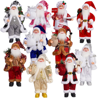 1 new Santa Claus statue ornaments, suitable for Christmas desktop