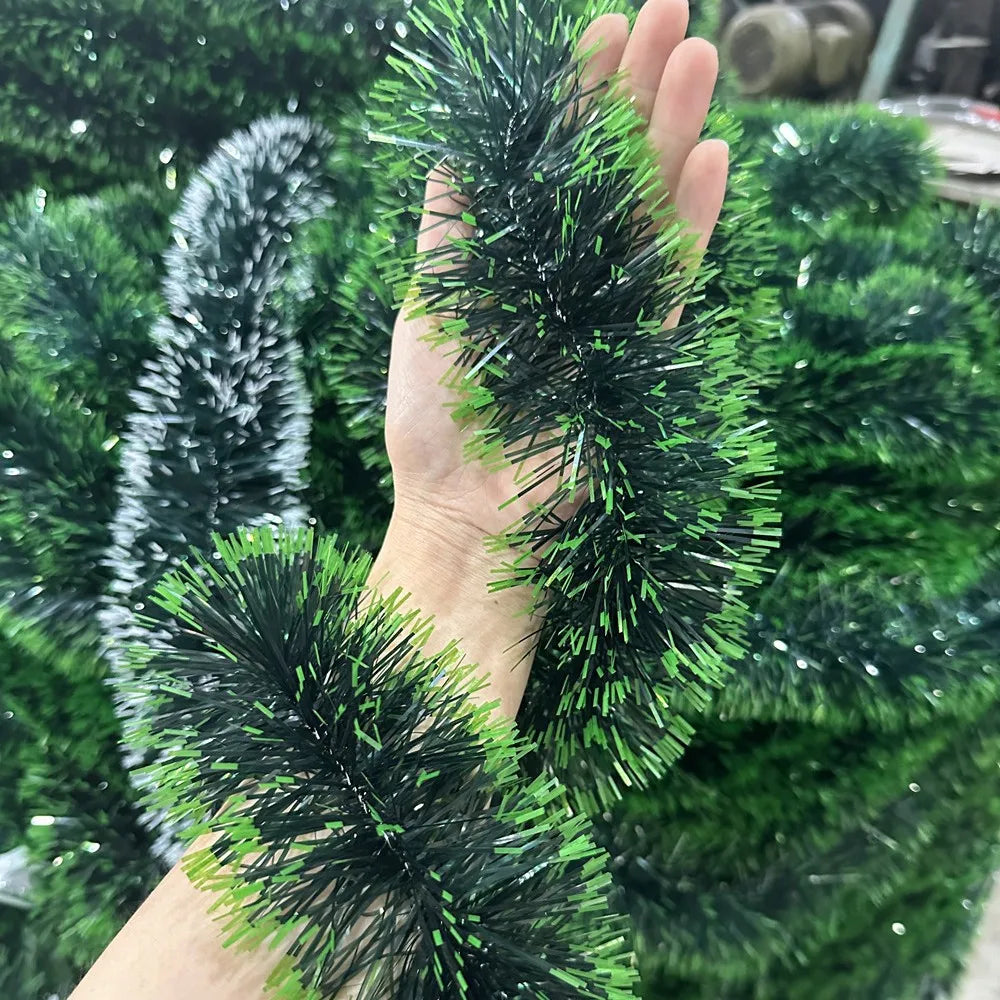 Christmas Tree Decorations Christmas Tinsel Garland Metallic Shiny Garland