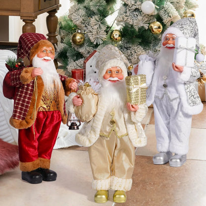 1 new Santa Claus statue ornaments, suitable for Christmas desktop