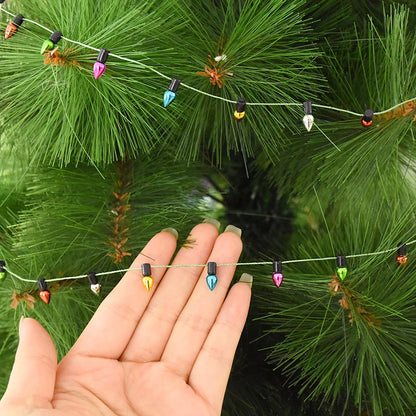 5M/roll Colorful Bulbs String Garland Christmas Home Decorations Xmas Tree