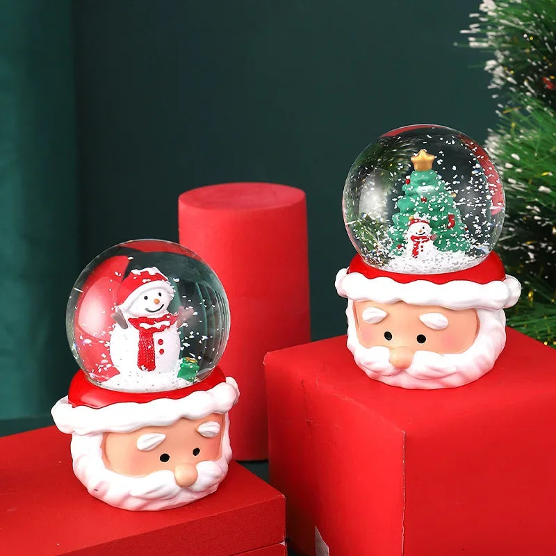 Crystal Ball Christmas Snow Globe Ornament Excellent Material Widely