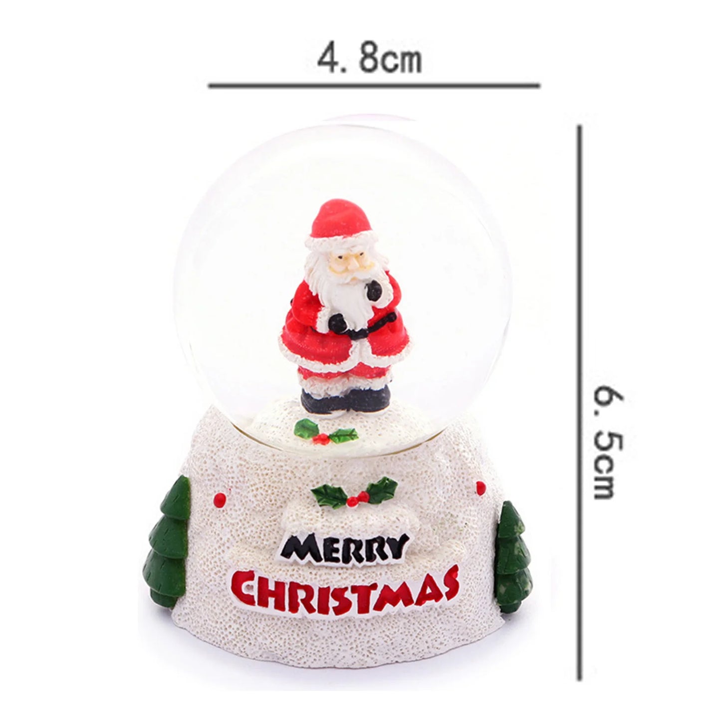 Crystal Ball Christmas Snow Globe Ornament Excellent Material Widely