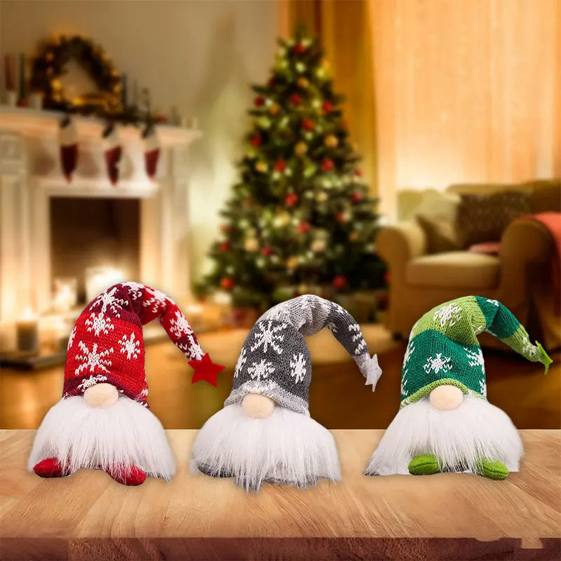 2025 Christmas Decoration Christmas Sequin Gnome Doll Ornaments Christmas