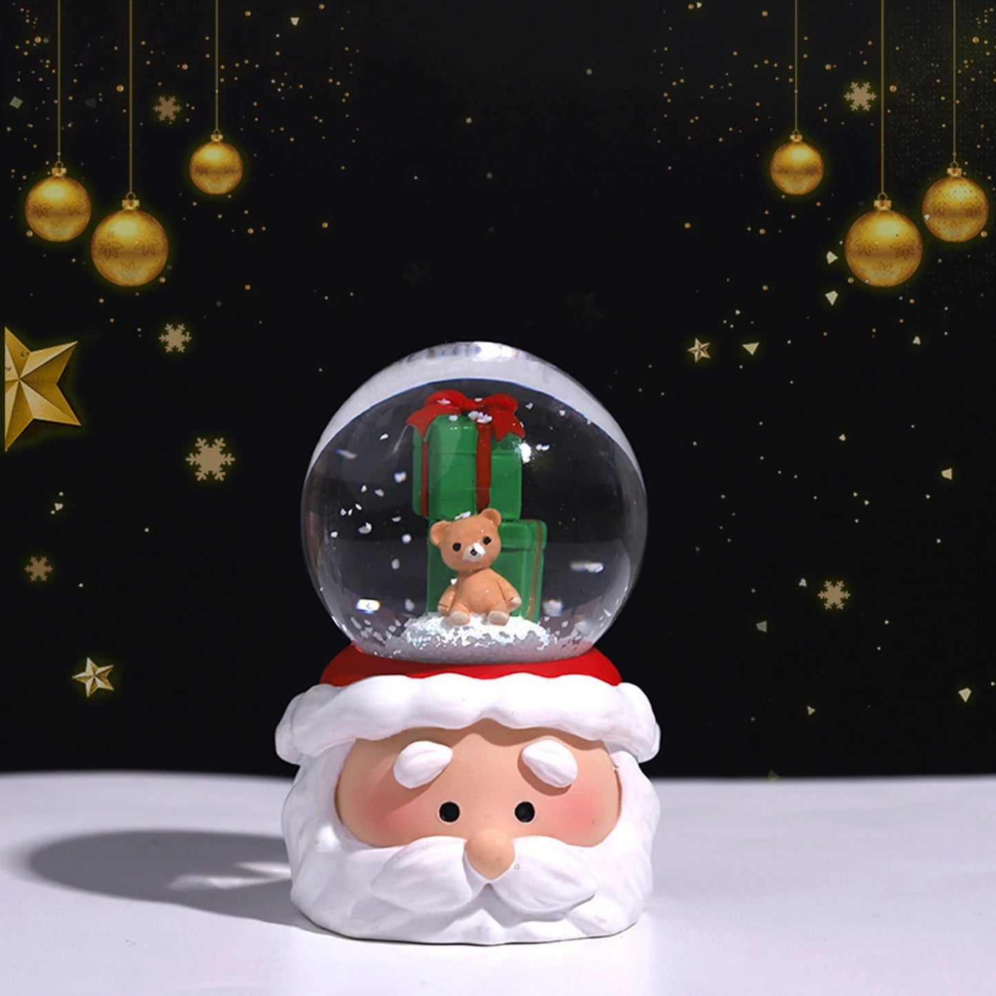Crystal Ball Christmas Snow Globe Ornament Excellent Material Widely